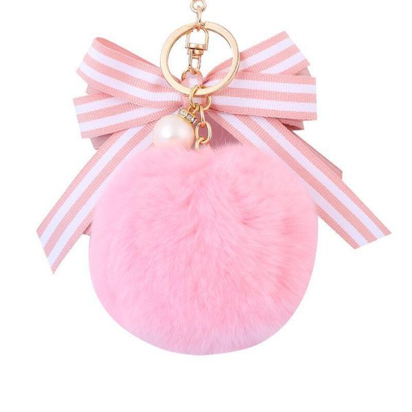 keychains cute striped bow fur keychain pearl pompom fake ball key chain fluffy pompon keyring bag charms ring llaveros chaveiros, Silver
keychains cute striped bow fur keychain pearl pompom fake ball key chain fluffy pompon keyring bag charms ring llaveros chaveiros, Silver