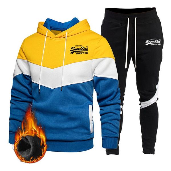 gym clothing 2021 spring and autumn men's suit large size loose sweater hoodie fashion patchwork long sleeve casual + trousers, White;black
gym clothing 2021 spring and autumn men's suit large size loose sweater hoodie fashion patchwork long sleeve casual + trousers, White;black