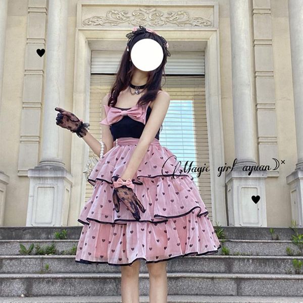 casual dresses japanese soft sweet lolita jsk dress women summer kawaii bow ruffles princess vestidos cute high waist lace party, Black;gray
casual dresses japanese soft sweet lolita jsk dress women summer kawaii bow ruffles princess vestidos cute high waist lace party, Black;gray