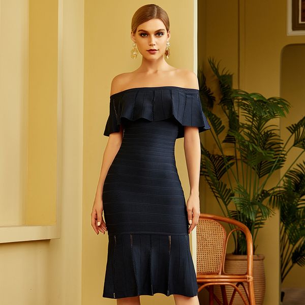 2021 new summer black off shoulder bandage women short sleeve club celebrity night runway party dress q4w6, Black;gray
2021 new summer black off shoulder bandage women short sleeve club celebrity night runway party dress q4w6, Black;gray
