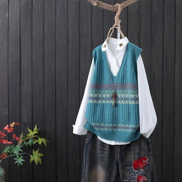 women's vests spring and autumn jacket sweater literature art knitted vest for women manteau gilet hiver chaquetas para chaleco mujer, Black;white
women's vests spring and autumn jacket sweater literature art knitted vest for women manteau gilet hiver chaquetas para chaleco mujer, Black;white