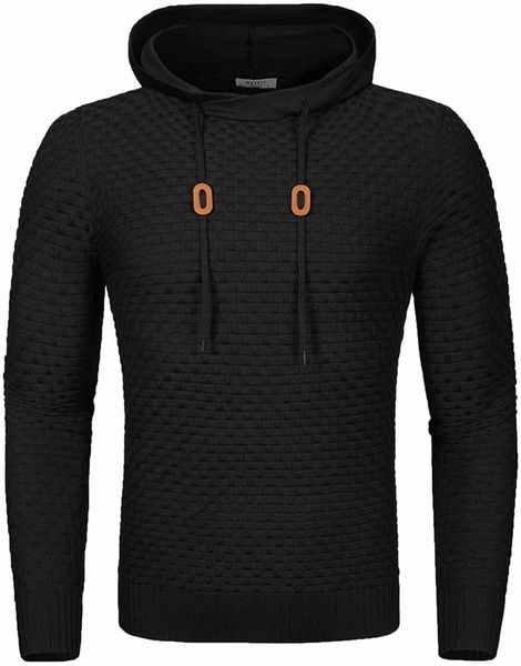 we1fit men's hooded sweatshirt long sleeve solid knitted sweaters with square pattern c3nv#, Black
we1fit men's hooded sweatshirt long sleeve solid knitted sweaters with square pattern c3nv#, Black
