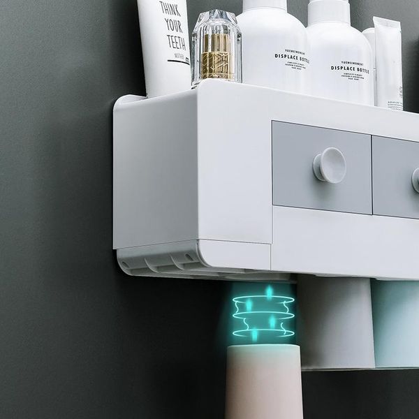 toothbrush holders automatic toothpaste dispenser magnetic attraction holder multifunction storage box bathroom accessories sets
toothbrush holders automatic toothpaste dispenser magnetic attraction holder multifunction storage box bathroom accessories sets