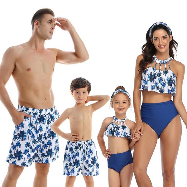 women's shorts 2021 fashion parent-child swimwear beach and small children's family matching wear child bathing suit, White;black
women's shorts 2021 fashion parent-child swimwear beach and small children's family matching wear child bathing suit, White;black