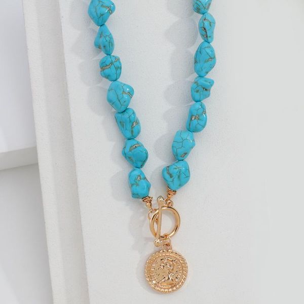 aensoa bohemian natural stone beaded chain necklaces gold color portrait carved coin pendants& necklaces boho beach jewelry gift, Silver
aensoa bohemian natural stone beaded chain necklaces gold color portrait carved coin pendants& necklaces boho beach jewelry gift, Silver
