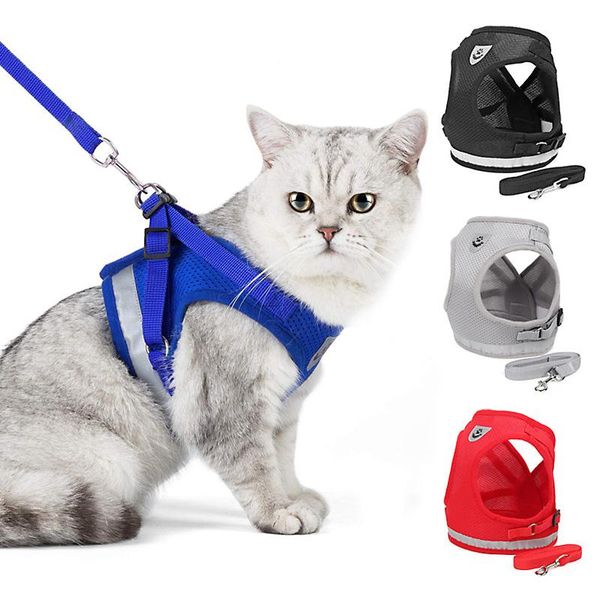 cat collars & leads reflective harness and leash set nylon mesh kitten puppy dogs vest pet clothes for small yorkies pug
cat collars & leads reflective harness and leash set nylon mesh kitten puppy dogs vest pet clothes for small yorkies pug