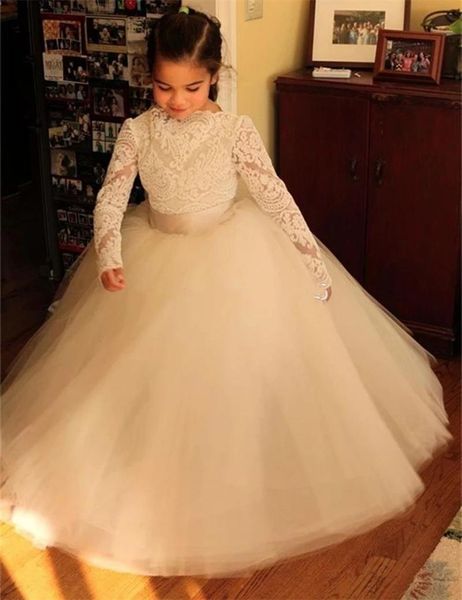 girl's dresses white lace long sleeve ball gown flower girl girls pageant first communion for, Red;yellow
girl's dresses white lace long sleeve ball gown flower girl girls pageant first communion for, Red;yellow