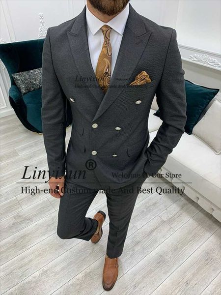 men's suits & blazers formal dark grey mens 2 pieces jacket pants set groom wedding tuxedos double breasted business male blazer costum, White;black
men's suits & blazers formal dark grey mens 2 pieces jacket pants set groom wedding tuxedos double breasted business male blazer costum, White;black