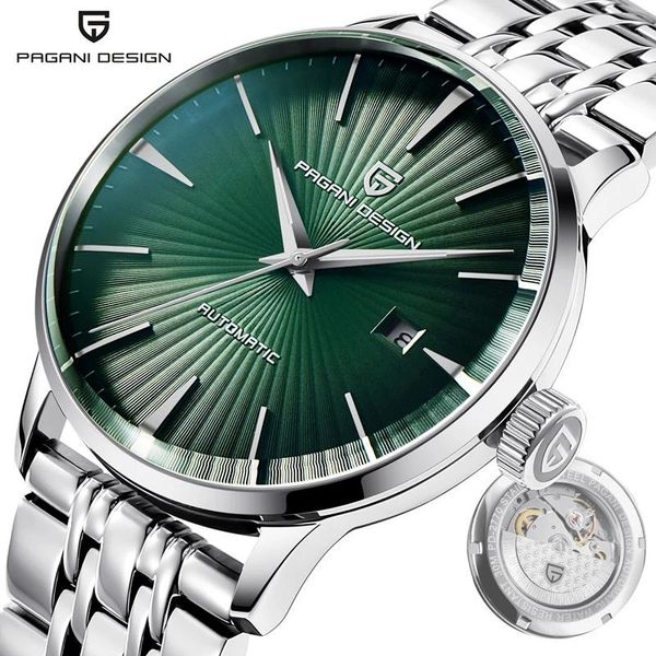 wristwatches pagani design green dial men automatic watch luxury mechanical wristwatch waterproof watches for factory drop outlet, Slivery;brown
wristwatches pagani design green dial men automatic watch luxury mechanical wristwatch waterproof watches for factory drop outlet, Slivery;brown