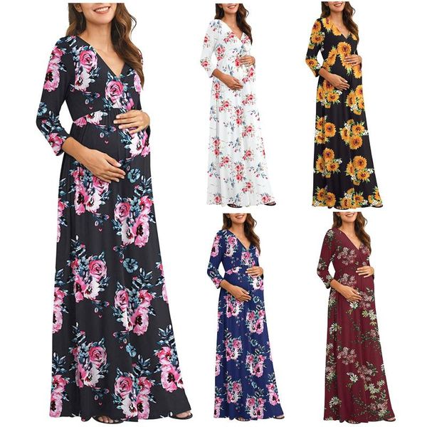 maternity dresses dress pregnant women poshoot 3/4sleeve wrap crossover v-neckline soft comfortable flower print, White
maternity dresses dress pregnant women poshoot 3/4sleeve wrap crossover v-neckline soft comfortable flower print, White
