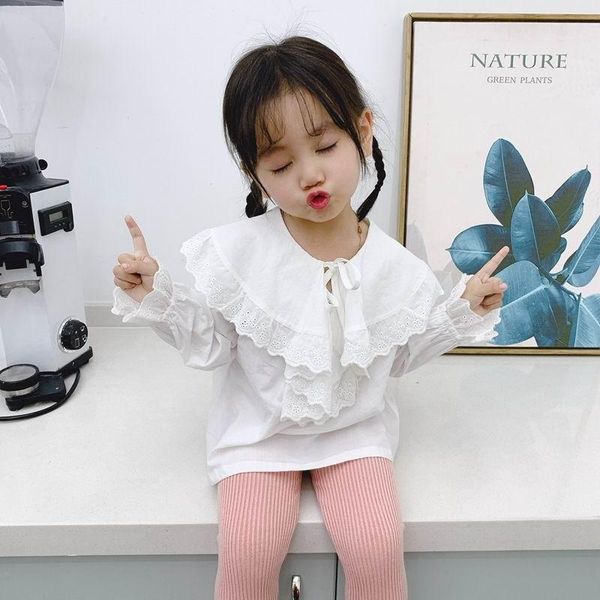 shirts children shirt 2021 spring girls korean lace large collar white long sleeve preppy style ty003, White;black
shirts children shirt 2021 spring girls korean lace large collar white long sleeve preppy style ty003, White;black