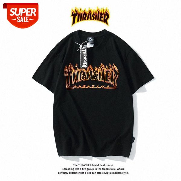 thrashe letter printing flame student round neck short-sleeved t-shirt boys and girls loose couple half-sleeved cotton #md3z, White;black
thrashe letter printing flame student round neck short-sleeved t-shirt boys and girls loose couple half-sleeved cotton #md3z, White;black