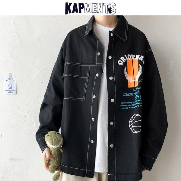 men's jackets kapments men streetwear pockets printed cargo 2021 man japan style harajuku coat couple korean oversized hip hop jacket, Black;brown
men's jackets kapments men streetwear pockets printed cargo 2021 man japan style harajuku coat couple korean oversized hip hop jacket, Black;brown