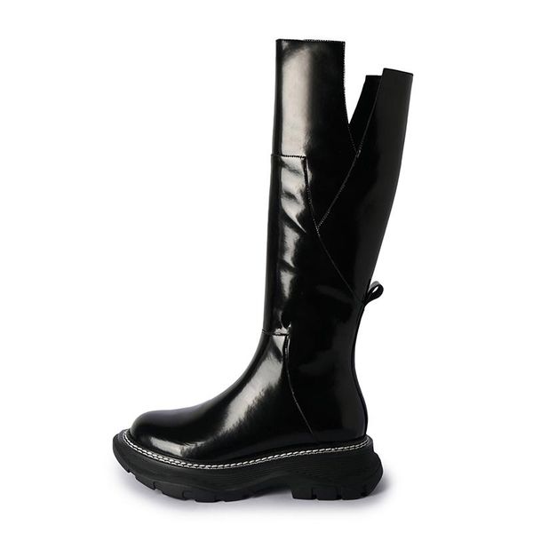 boots women knee-high fashion concise casual thick low heels round toe patent leather platform shoes woman 2021 autumn winter 40, Black
boots women knee-high fashion concise casual thick low heels round toe patent leather platform shoes woman 2021 autumn winter 40, Black