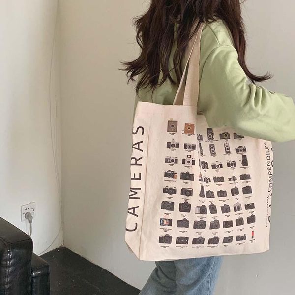 evening bags w&g creative camera design fashion shopping bag single shoulder sail canvas