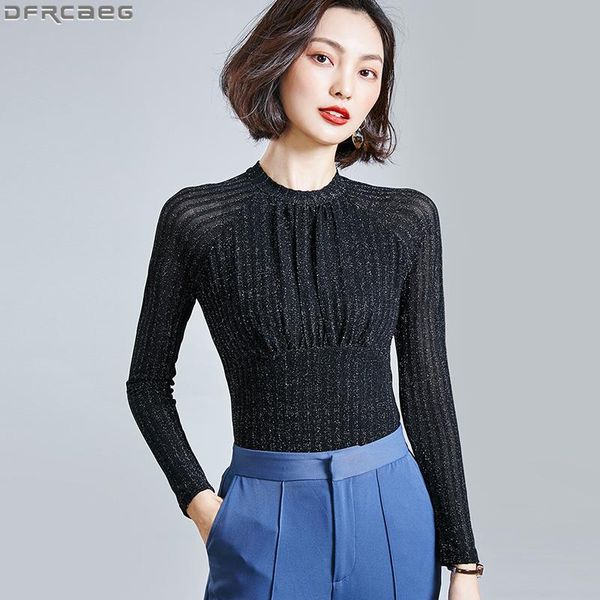 elegant blue black ladies winter striped mesh blouse women slim tunic basic shirts female vintage shiny long sleeve blouses, White
elegant blue black ladies winter striped mesh blouse women slim tunic basic shirts female vintage shiny long sleeve blouses, White