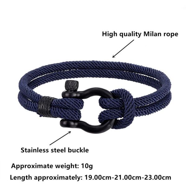 charm bracelets fashion outdoor quality milan rope lucky bracelet stainless steel buckle friendship jewelry for men and women, Golden;silver
charm bracelets fashion outdoor quality milan rope lucky bracelet stainless steel buckle friendship jewelry for men and women, Golden;silver
