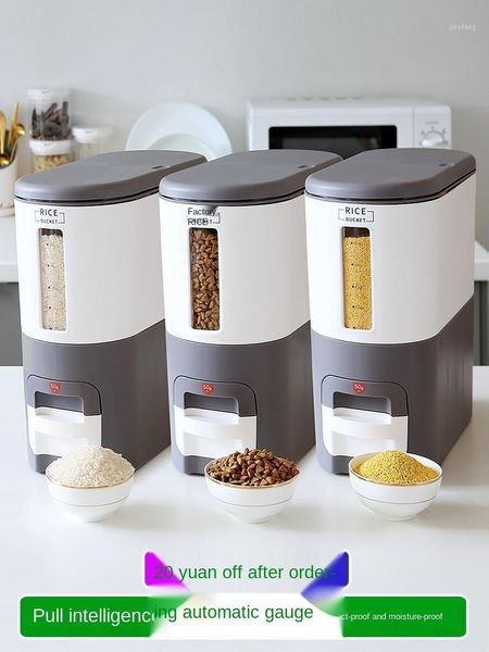 large rice bucket flour storage tank box measuring case insect-proof moisture-proof sealed cylinder small size bottles & jars
large rice bucket flour storage tank box measuring case insect-proof moisture-proof sealed cylinder small size bottles & jars