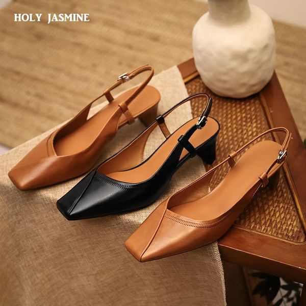2021 summer new women sandals genuine leather slingbacks sandals women sqaure toe thick heels cozy shoes, Black
2021 summer new women sandals genuine leather slingbacks sandals women sqaure toe thick heels cozy shoes, Black