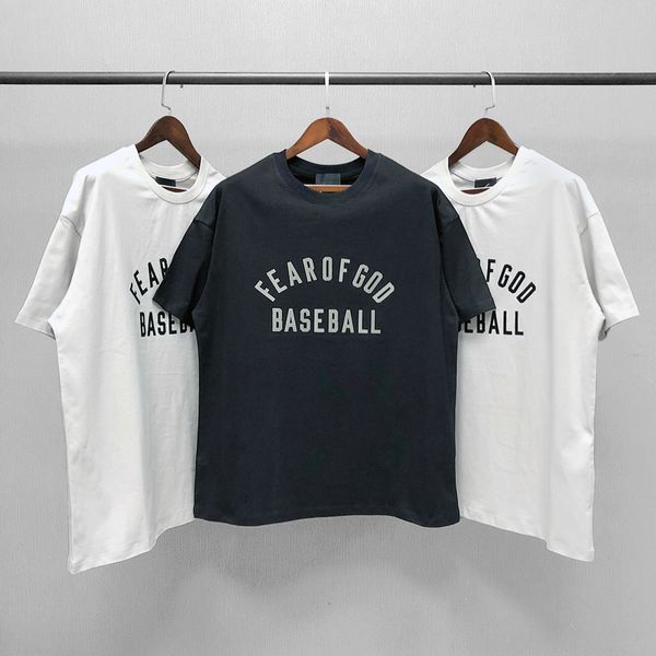 brand feel of god season 7 fog main line flocking letter print baseball high street short sleeve loose t-shirt, White;black
brand feel of god season 7 fog main line flocking letter print baseball high street short sleeve loose t-shirt, White;black