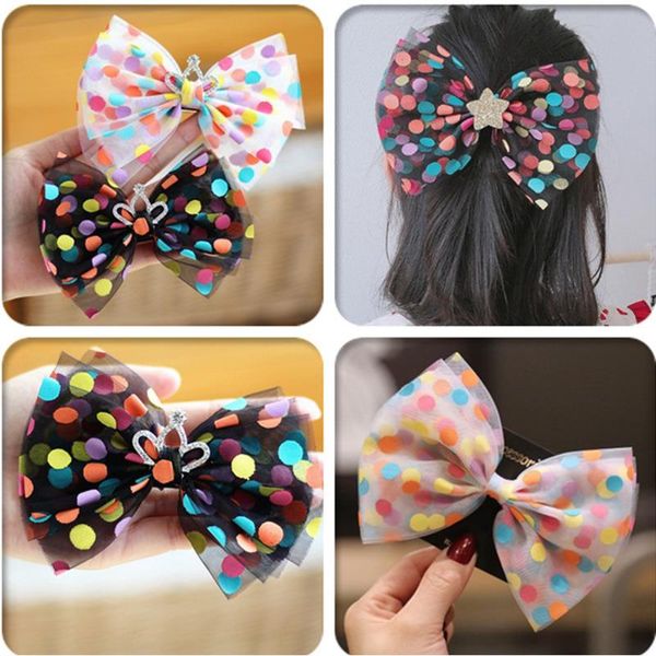 2021 new colorful dot mesh hair bows for girls multi-layer kids hair clips beautiful hairpin handmade hairgrips accessories, Slivery;white
2021 new colorful dot mesh hair bows for girls multi-layer kids hair clips beautiful hairpin handmade hairgrips accessories, Slivery;white