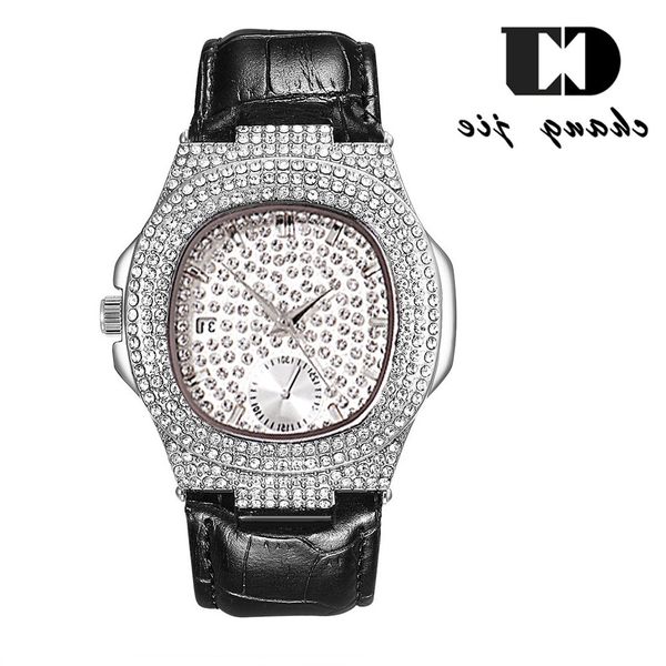 cj new high-end fashion calendar diamond men's bracelet sky star waterproof quartz belt watch, Slivery;brown
cj new high-end fashion calendar diamond men's bracelet sky star waterproof quartz belt watch, Slivery;brown