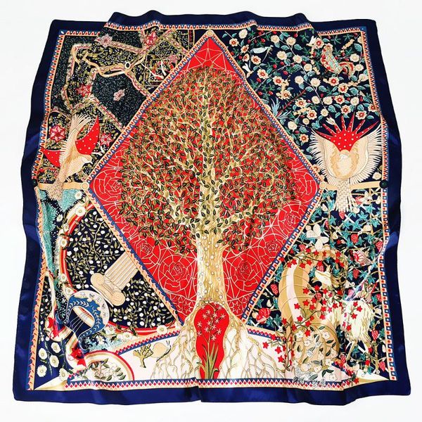 scarves silk head handkerchief fashion shawl wraps 90x90cm square hijab scarf women poncho floral tree print soft satin, Blue;gray
scarves silk head handkerchief fashion shawl wraps 90x90cm square hijab scarf women poncho floral tree print soft satin, Blue;gray