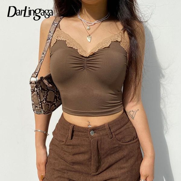 women's tanks & camis darlingaga strap v neck lace trim y2k cami slim fashion vintage ruched crop women sleeveless short summer top, White
women's tanks & camis darlingaga strap v neck lace trim y2k cami slim fashion vintage ruched crop women sleeveless short summer top, White