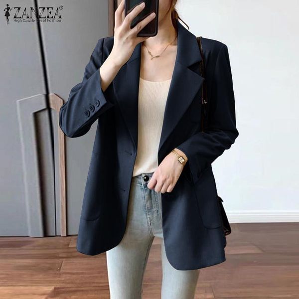 women's suits & blazers autumn work ol coats women casual solid long sleeve blazer vintage lapel button office jackets female oversiz, White;black
women's suits & blazers autumn work ol coats women casual solid long sleeve blazer vintage lapel button office jackets female oversiz, White;black
