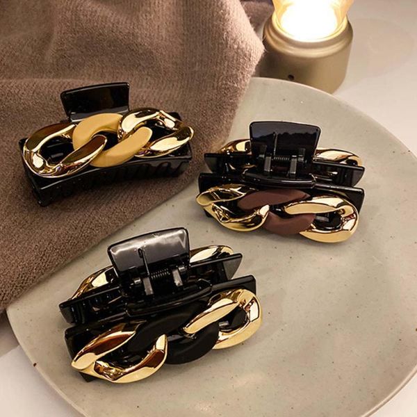 hair accessories 1pc net red metal chain back head hairpin female french alloy clip large korean elegant temperament
hair accessories 1pc net red metal chain back head hairpin female french alloy clip large korean elegant temperament