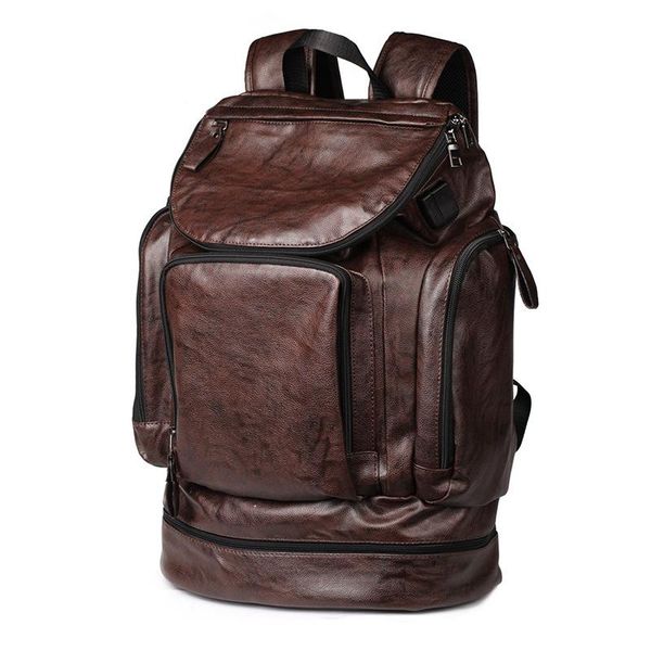 backpack high-quality pu men's large-capacity travel leisure oversized business wet and dry separation large
backpack high-quality pu men's large-capacity travel leisure oversized business wet and dry separation large