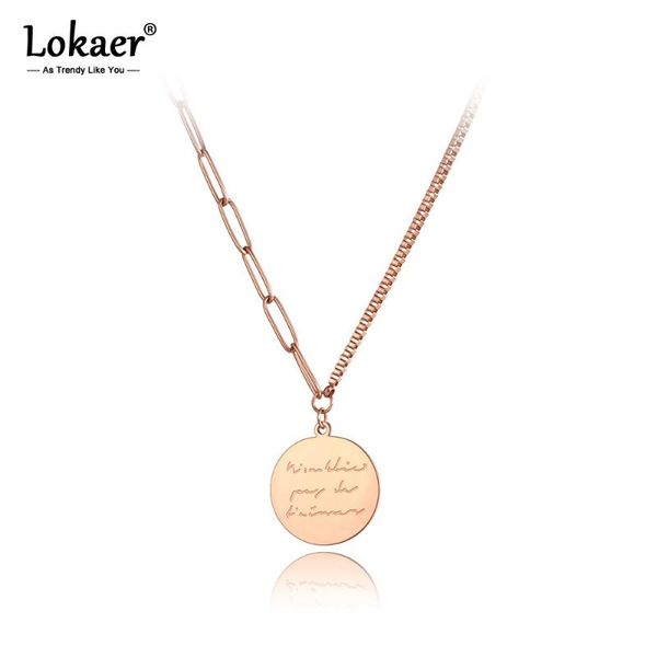pendant necklaces lokaer trendy original design bohemia stainless steel good luck charm beach chain jewelry for women n20273, Silver
pendant necklaces lokaer trendy original design bohemia stainless steel good luck charm beach chain jewelry for women n20273, Silver