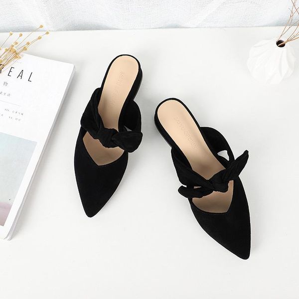 sandals gentle trend women's flocking 2cm thick heel comfortable office slippers bow cute non slip ladies shoes casual summer, Black
sandals gentle trend women's flocking 2cm thick heel comfortable office slippers bow cute non slip ladies shoes casual summer, Black