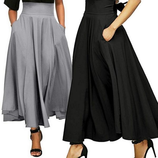 zogaa women long skirts elastic waist side-pocket pleated maxi-skirts fashion all-matching vintage summer skirt size s-4xl, Black
zogaa women long skirts elastic waist side-pocket pleated maxi-skirts fashion all-matching vintage summer skirt size s-4xl, Black