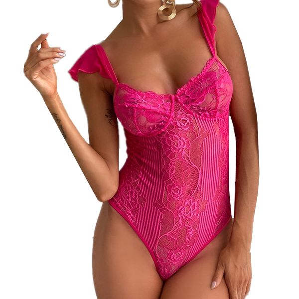 backless lace bodysuits babydoll sleepwear women sleeveless v neck see through hollow out leotard rompers lingerie, Black
backless lace bodysuits babydoll sleepwear women sleeveless v neck see through hollow out leotard rompers lingerie, Black