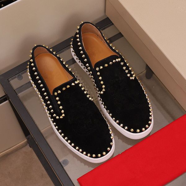 european men's shoes black rivet red sole shoess trend mesh breathable leather casual board shoe trends brand europe size 36-45
european men's shoes black rivet red sole shoess trend mesh breathable leather casual board shoe trends brand europe size 36-45