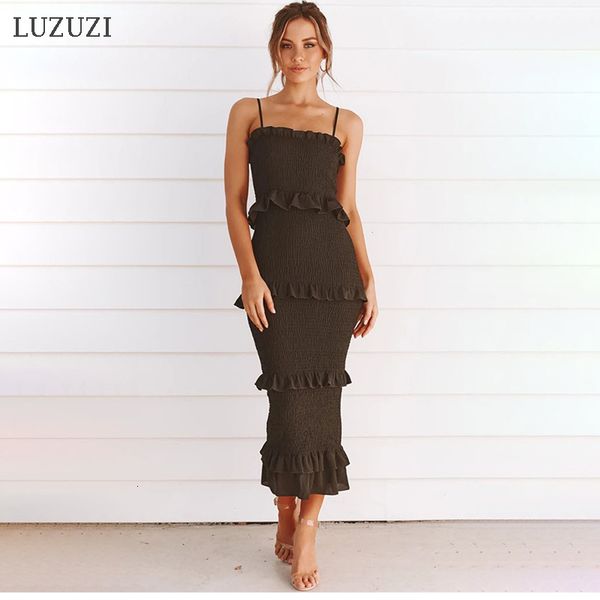 2021 new summer fashion sling long women's casual party female ruffles vestidos plus size natural solid 9x7e, Black;gray
2021 new summer fashion sling long women's casual party female ruffles vestidos plus size natural solid 9x7e, Black;gray