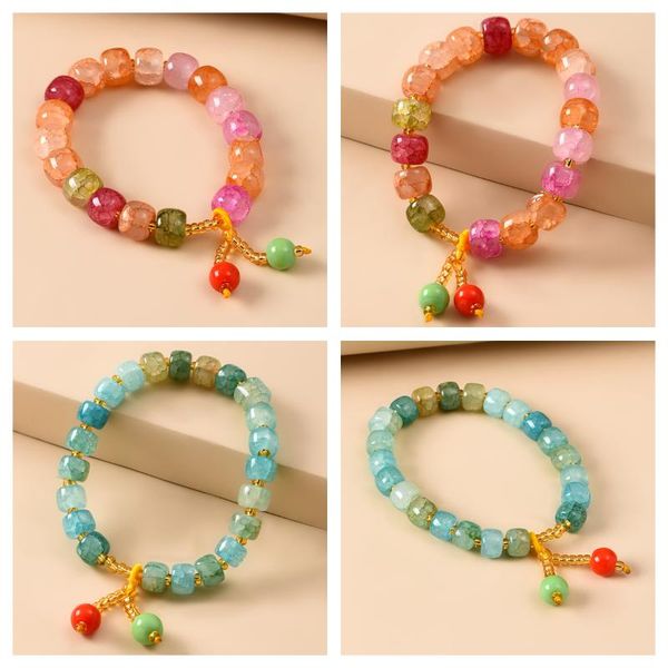 beaded, strands 2021 trendy popcorn cracked crystal bracelet round beaded ladies accessories gift pulseras mujer brazaletes, Black
beaded, strands 2021 trendy popcorn cracked crystal bracelet round beaded ladies accessories gift pulseras mujer brazaletes, Black