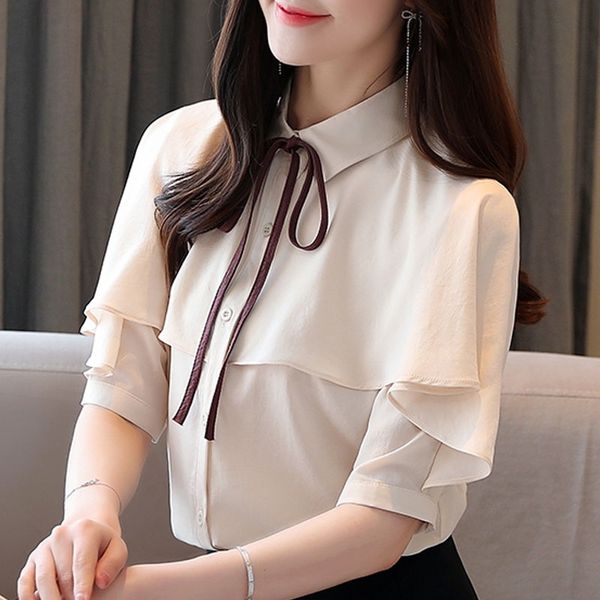 blouse women blusas mujer de moda ruffles chiffon blouse shirt women summer short sleeve blouse women shirts d177 210602, White
blouse women blusas mujer de moda ruffles chiffon blouse shirt women summer short sleeve blouse women shirts d177 210602, White