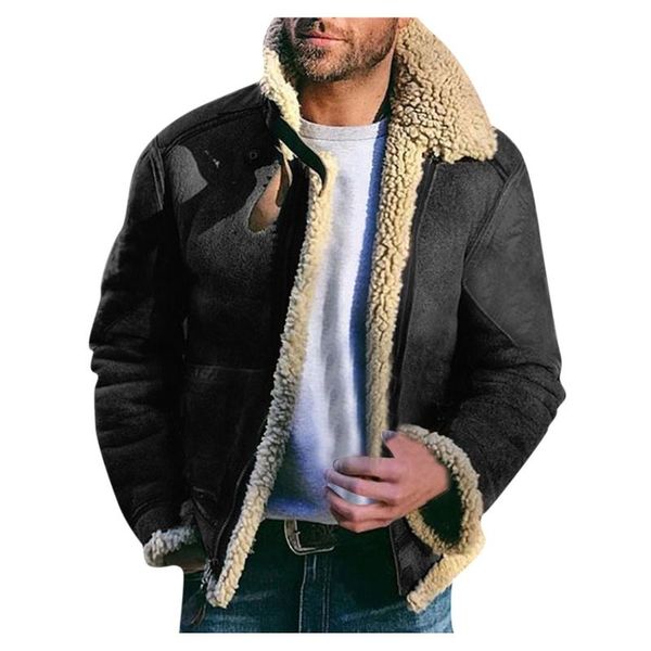 men's jackets 2021 fashion warm winter compound cardigan casual long sleeve blouse plush coat overcoat streetwear #01, Black;brown
men's jackets 2021 fashion warm winter compound cardigan casual long sleeve blouse plush coat overcoat streetwear #01, Black;brown