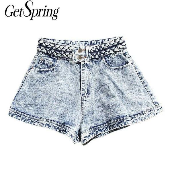 getspring women shorts weave twist straight denim high waist summer arrival clothing 210601, White;black
getspring women shorts weave twist straight denim high waist summer arrival clothing 210601, White;black