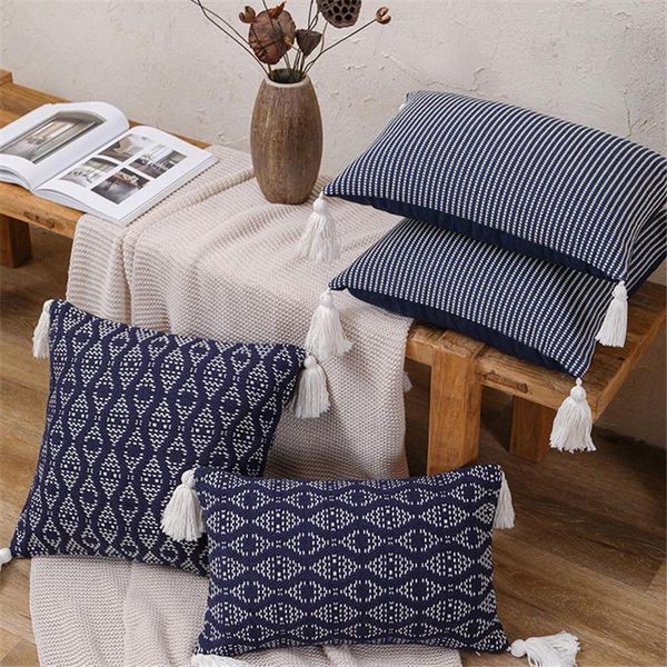 cushion/decorative pillow navy blue cushion cover 45x45cm/30x50cm ethnic stripe home decoration boho style tassels for farmhouse sofa bed ca
cushion/decorative pillow navy blue cushion cover 45x45cm/30x50cm ethnic stripe home decoration boho style tassels for farmhouse sofa bed ca