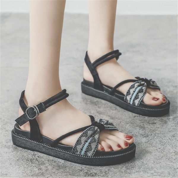 sandals summer casual platform female folk-custom gladiator for women bow-knot belt buckle thick bottom ladies shoes, Black
sandals summer casual platform female folk-custom gladiator for women bow-knot belt buckle thick bottom ladies shoes, Black