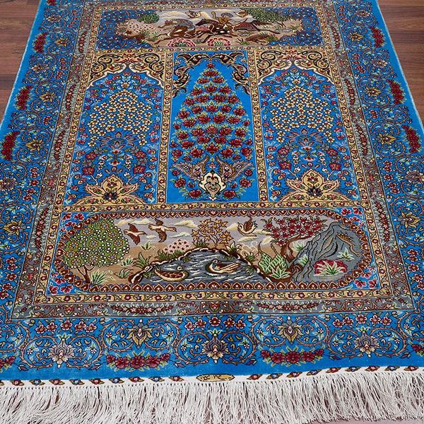 carpets fangcunjinxiu 3x4.5ft blue persian classic bright pattern handmade silk rug for study or living room fc3010040
carpets fangcunjinxiu 3x4.5ft blue persian classic bright pattern handmade silk rug for study or living room fc3010040