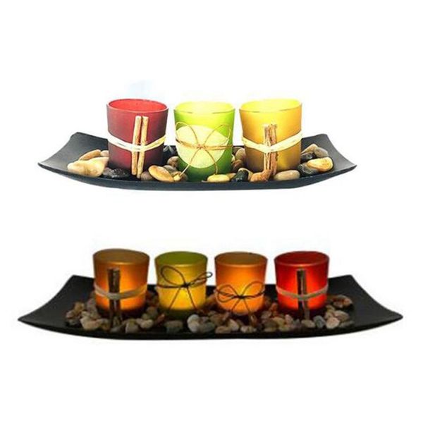 candle holders 1set home decorations for living room, decorative holder set with wooden tray (3 cup+4 cup)
candle holders 1set home decorations for living room, decorative holder set with wooden tray (3 cup+4 cup)