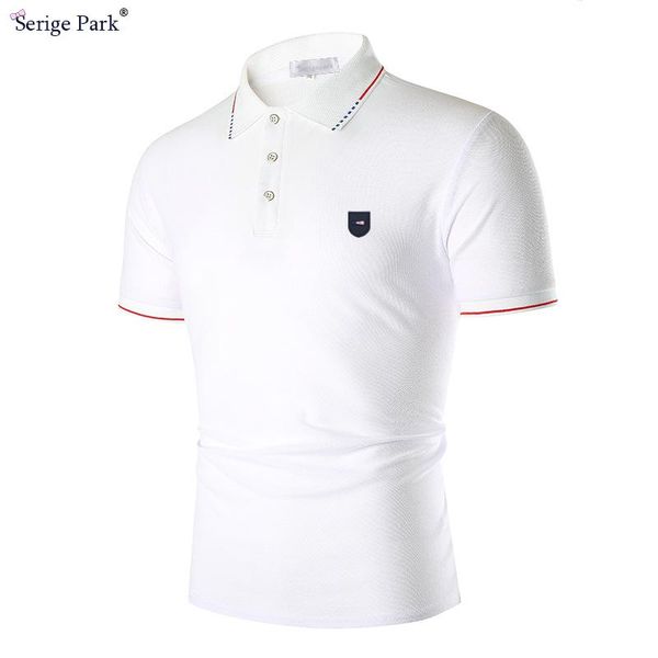 men's polos classical shirt solide color shirts for man summer collection men clothing park cotton, White;black
men's polos classical shirt solide color shirts for man summer collection men clothing park cotton, White;black