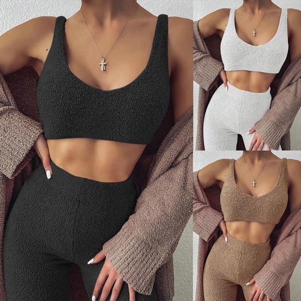 sets plush crop leggings womens pants sweatpants two piece casual sweatsuit gym sports workout outfits suits matching set clubwear, White
sets plush crop leggings womens pants sweatpants two piece casual sweatsuit gym sports workout outfits suits matching set clubwear, White