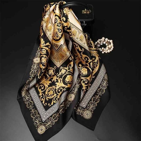 women silk scarf luxury brand 90*90cm crepe 100% real sqaure lady soft printed head hijab femme natural fashion 210819, Blue;gray
women silk scarf luxury brand 90*90cm crepe 100% real sqaure lady soft printed head hijab femme natural fashion 210819, Blue;gray
