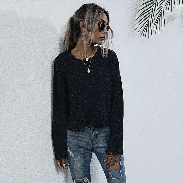 2021 color point jumper casual autumn winter inside full sleeve pullovers sweater for women new 9j2p, White;black
2021 color point jumper casual autumn winter inside full sleeve pullovers sweater for women new 9j2p, White;black