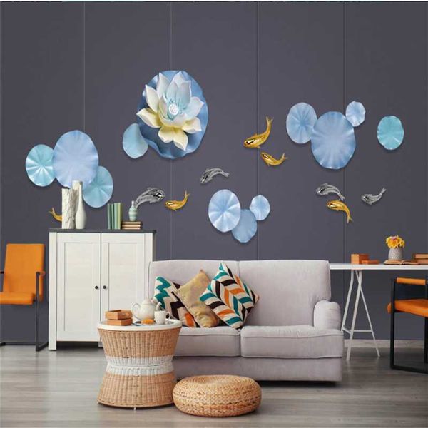 wallpapers custom 3d stereo abstract lotus leaf nine fish living room bedroom background wallpaper mural
wallpapers custom 3d stereo abstract lotus leaf nine fish living room bedroom background wallpaper mural